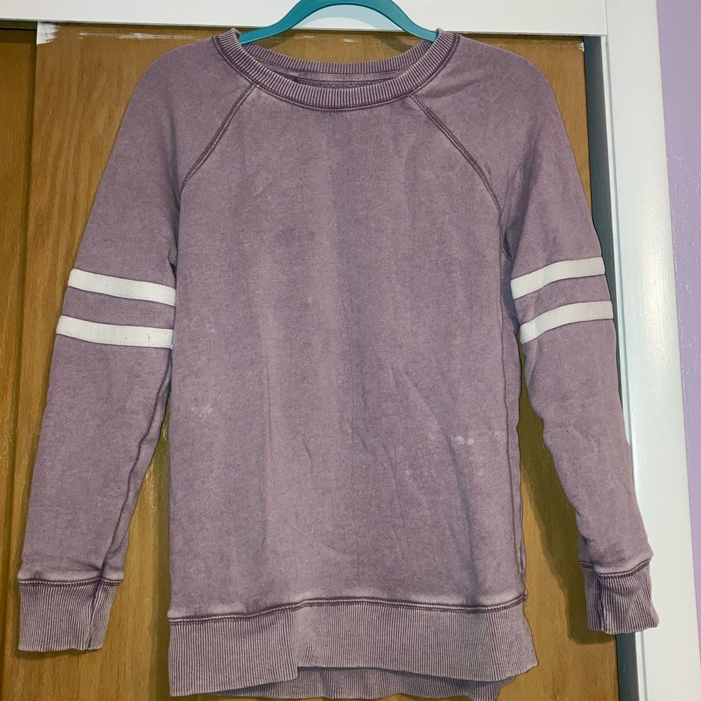AE Jegging Sweater Pullover Dusty Pink S Stripes Oversized